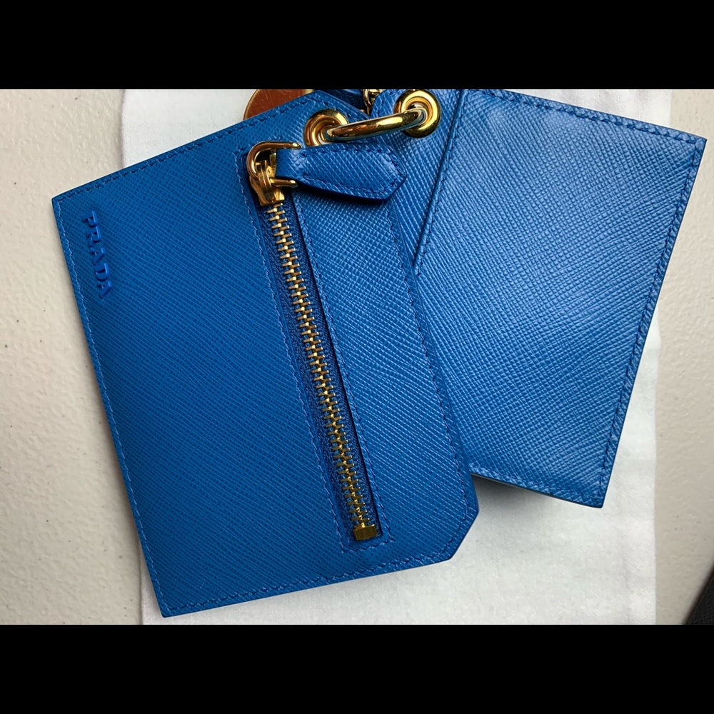 Prada new blue card/coin/accessory case - Picture 7 of 15